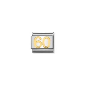 NEW NOMINATION unisex celebrate links bracelet in 60 gold